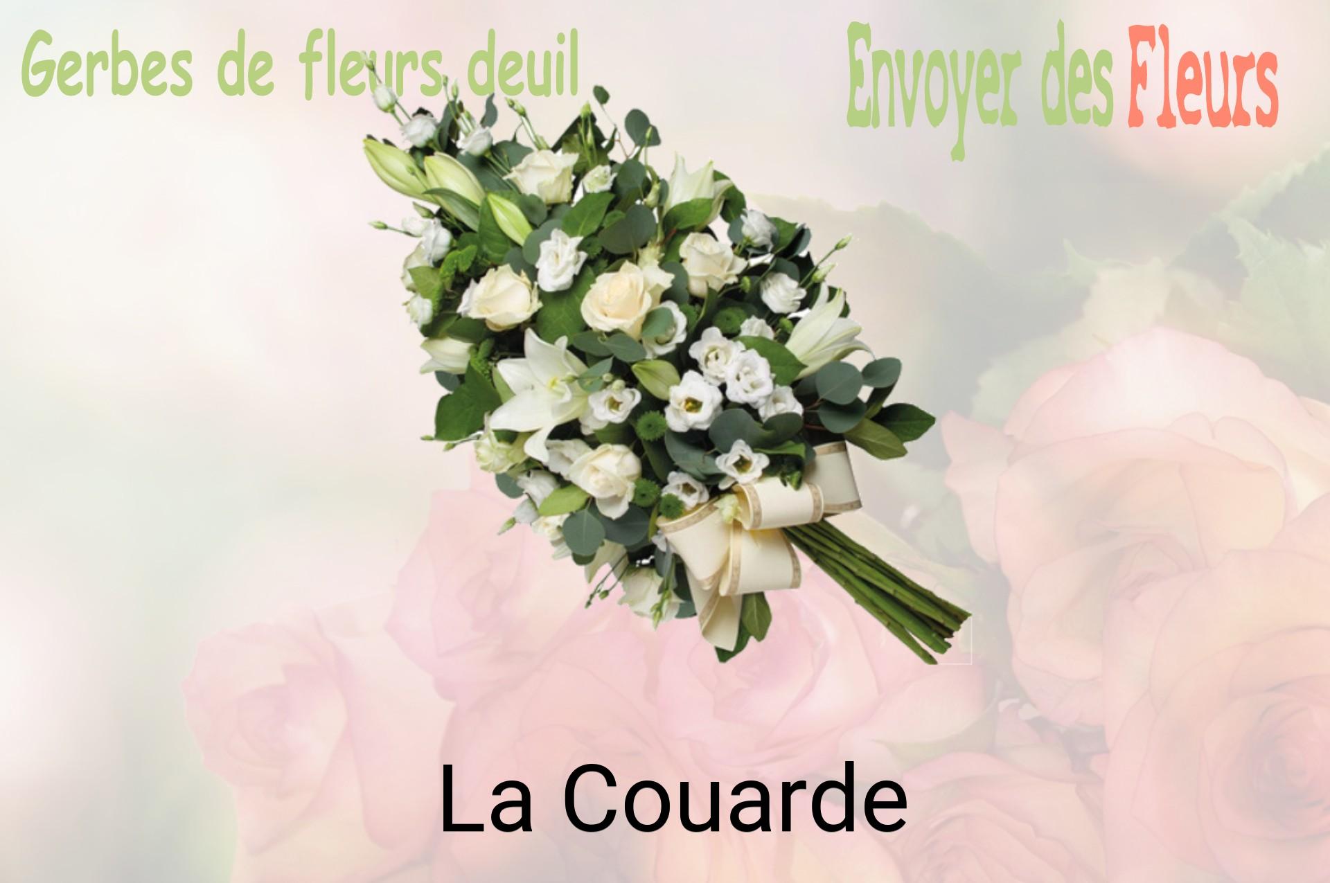 Gerbe de fleurs de deuil livrée à La Couarde